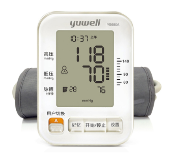 鱼跃电子血压计YE680A 血压测量仪家